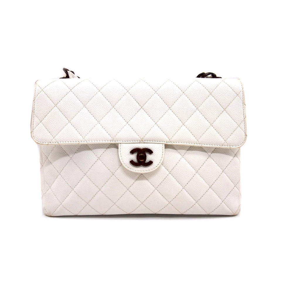 Chanel Jumbo Pelle Bianca