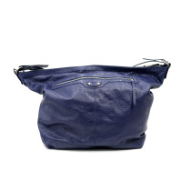 Balenciaga Courrier XXL Pelle Blu