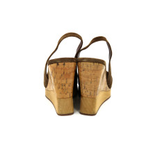 Miu Miu Scarpe con Zeppa Camoscio Tortora