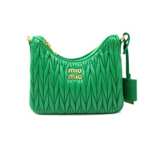 Miu Miu Tracollina Pelle Verde
