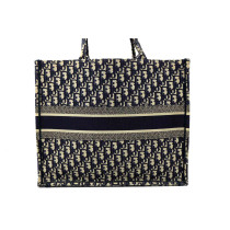 Dior Book Tote Tela Oblique Blu