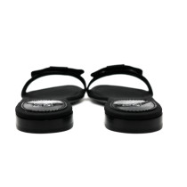 Ferragamo Ciabattina Tessuto Nero