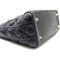 Dior Lady Media Pelle d'Agnello Nera