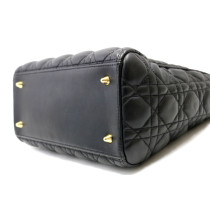 Dior Lady Media Pelle d'Agnello Nera