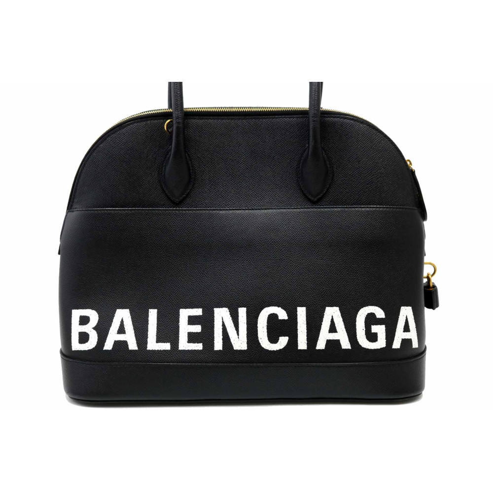 Balenciaga Ville Top Handle Schwarzes Leder