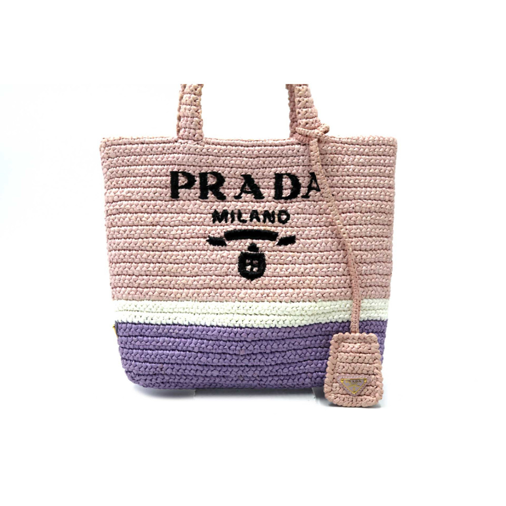 Prada Shopping Rafia Multicolor
