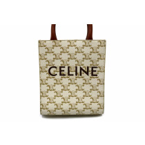 Celine Cabas Mini Pelle Bianca