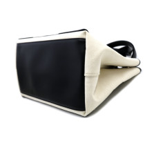 Balenciaga Cabas Navy Tela Beige Chiaro