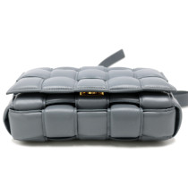 Bottega Veneta Cassette Padded Pelle Grigia