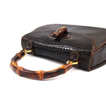 Gucci Bamboo Vintage Cocco Marrone