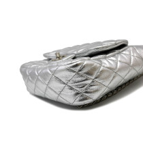 Chanel Shopping Pelle Argento