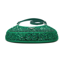 Prada Cleo Crystal Raso e Cristalli Verde