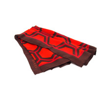 Gucci Foulard Seta Rossa e Marrone