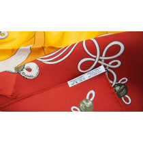 Hermes Foulard Seta Giallo e Mattone