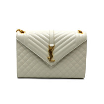 Saint Laurent Envelope Pelle Bianca
