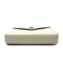Saint Laurent Envelope Pelle Bianca