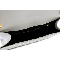 Saint Laurent Envelope Pelle Bianca