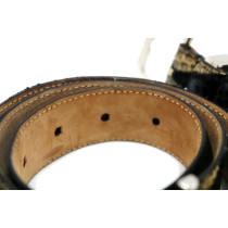 Dolce & Gabbana Cintura Pelle Nera e Marrone