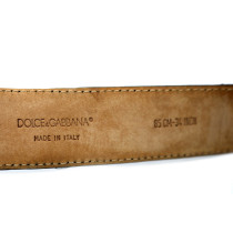 Dolce & Gabbana Cintura Pelle Nera e Marrone