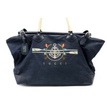 Gucci Shopping Mare Tela Blu