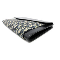 Dior Montaigne 30 Tela Oblique e Pelle Blu