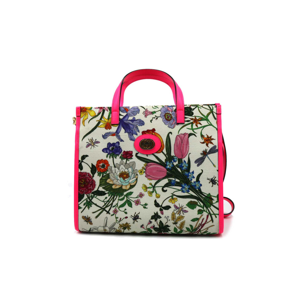Gucci Shopping Flora Tela Multicolor