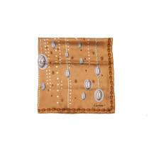 Cartier Foulard Seta Beige