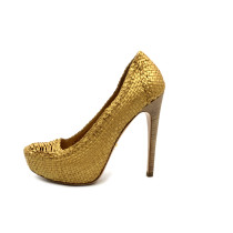 Prada Decollete Madras Pelle di Capra Oro