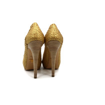 Prada Decollete Madras Pelle di Capra Oro