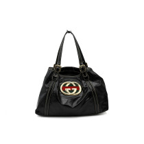 Gucci Boston Britt Media Pelle Nera