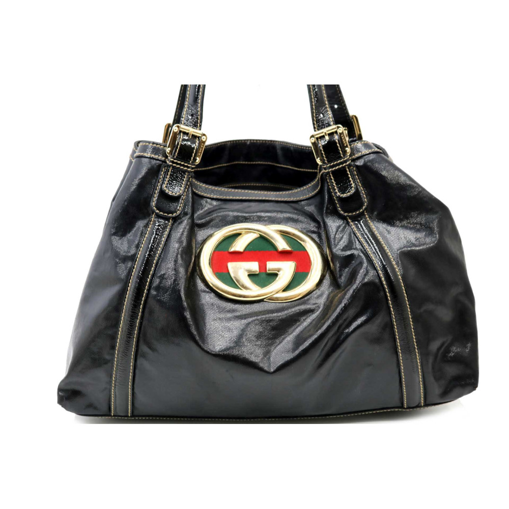 Gucci Boston Britt Media Pelle Nera