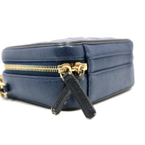 Chanel Tracollina Filigree Pelle Blu