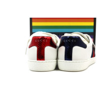 Gucci Sneakers Patch Remix Pelle Bianca