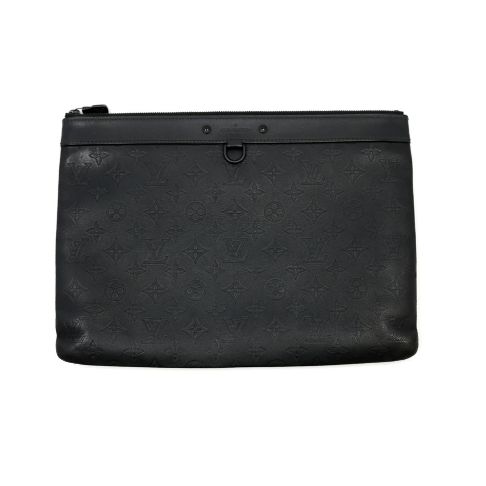 Pochette Discovery Louis Vuitton Cuir Shadow Noir