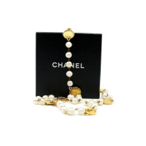Chanel Collana Metallo Dorato e Perle