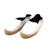 Saint Laurent Espadrillas Pelle Bianca