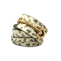 Gucci Cintura Serpente Bianco e Marrone