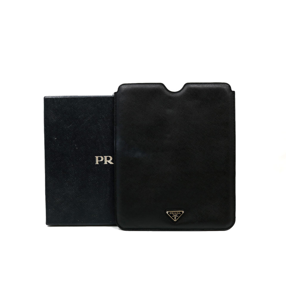 Prada Custodia Pad Pelle Nera