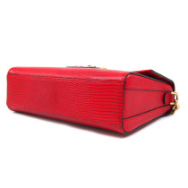 Dolce & Gabbana Tracolla Pelle Stampa Iguana Rossa