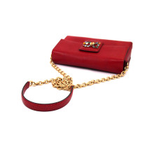 Dolce & Gabbana Tracolla Pelle Stampa Iguana Rossa