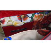 Dolce & Gabbana Tracolla Pelle Stampa Iguana Rossa