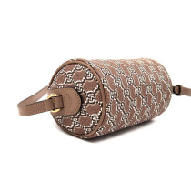 Gucci Mini Shoulder Bag GG Shadow Tela e Pelle Beige e Ebano