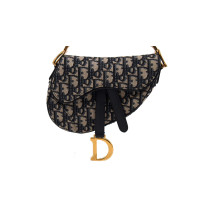 Dior Saddle Mini Canvas Blau Oblique