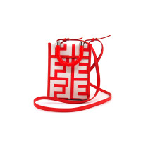 Fendi Sunshine Pelle Bianca e Rossa