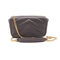 Saint Laurent LouLou Mini Pelle Grigia