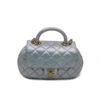 Chanel Handle Pelle Azzurro Cangiante