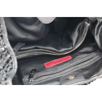 Valentino Hobo Pelle Intrecciata Nera