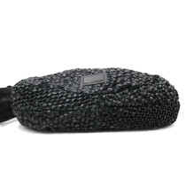 Valentino Hobo Pelle Intrecciata Nera