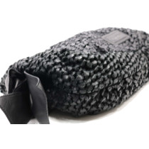 Valentino Hobo Pelle Intrecciata Nera