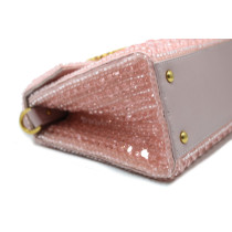 Valentino Vsling Ricamao Sparkling Pelle Strass Rosa